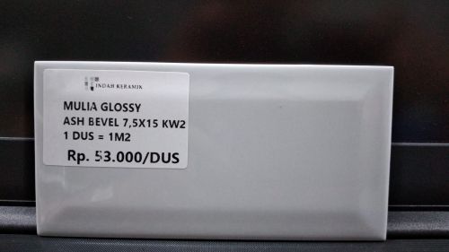Mulia Subway Glossy Ash Bevel 7,5x15 KW2
